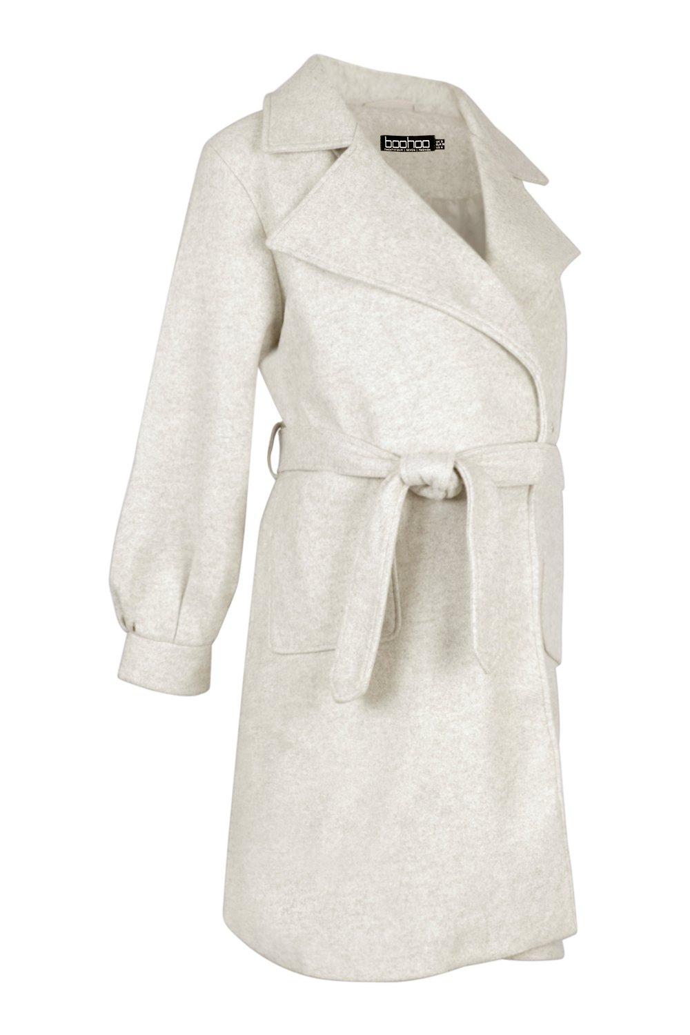 Maternity on sale coat boohoo